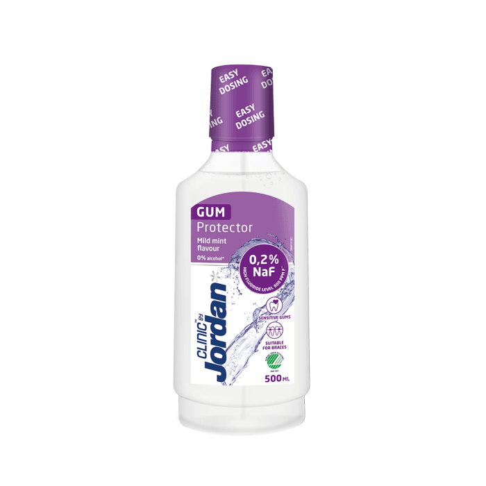 JORDAN burnos skalavimo skystis CLINIC GUM PROTECTOR, 500 ml