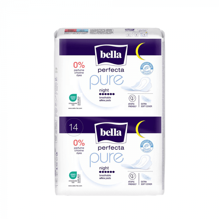 BELLA PERFECTA PURE NIGHT, hig. paketai, 14 vnt., 14 vnt.