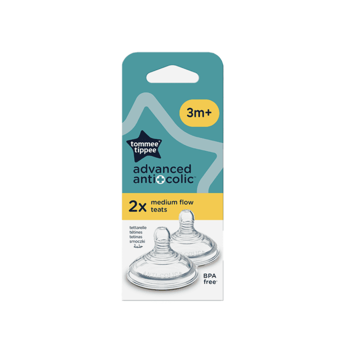 TOMMEE TIPPEE vidutinės srovės žindukas ANTI-COLIC, 2 vnt.