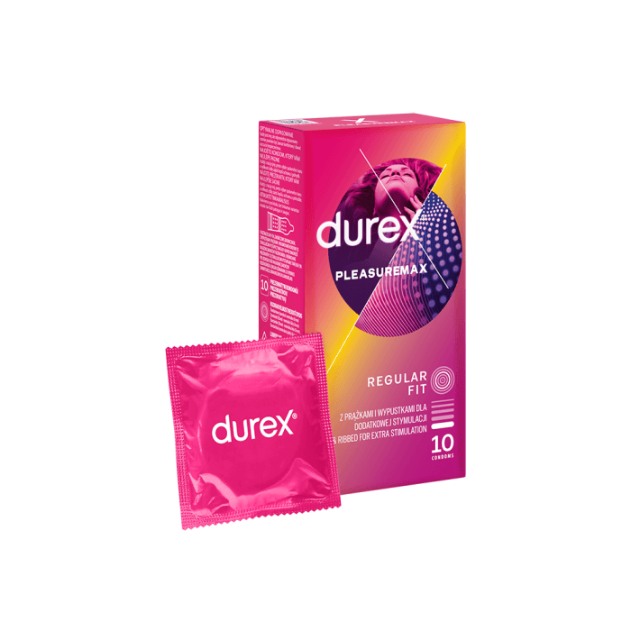 DUREX prezervatyvai PLEASUREMAX, 10 vnt.-1
