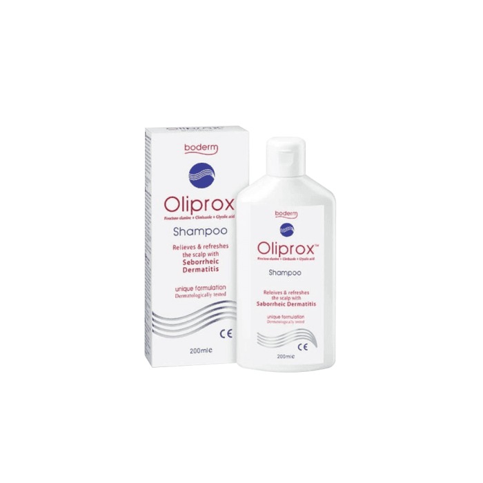 BODERM šampūnas sausiems, pažeistiems plaukams OLIPROX, 200 ml