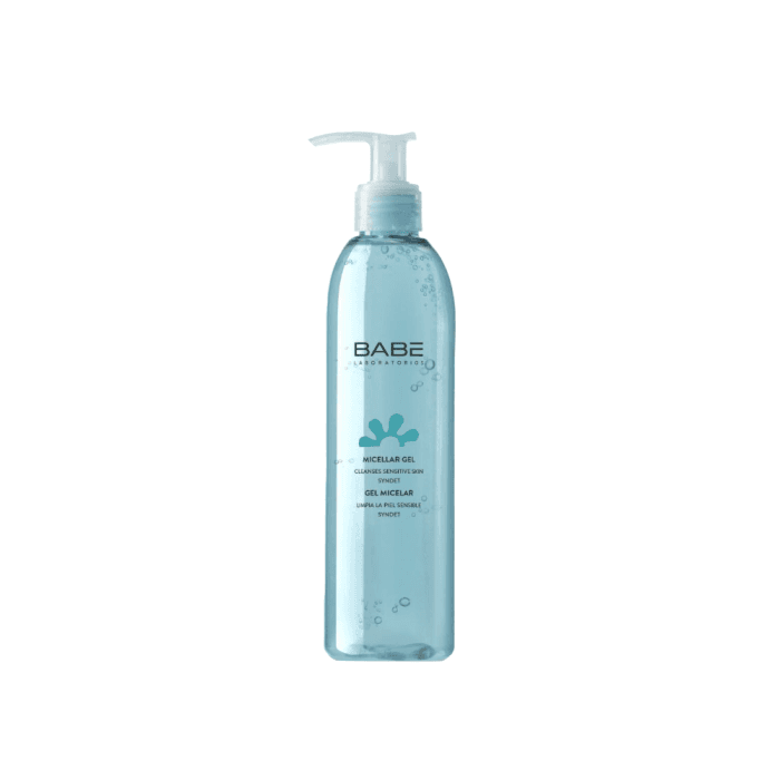 BABĒ raminamasis gelinis micelių prausiklis jautriai veido odai FACIAL, 240 ml