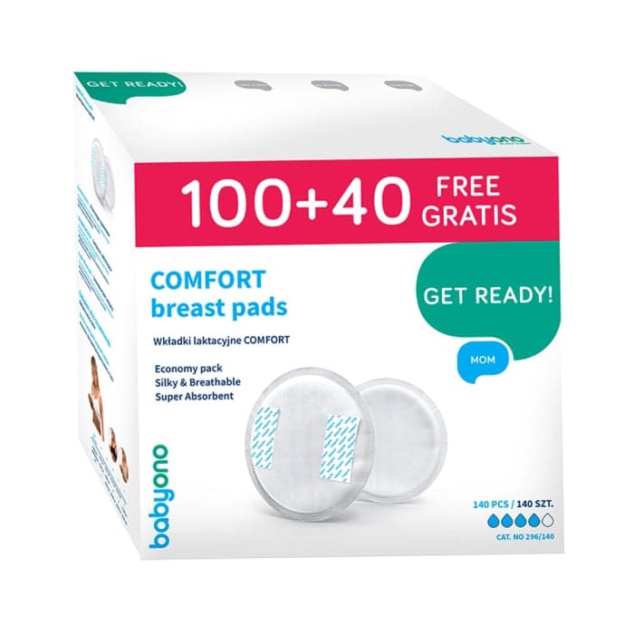 BABYONO įdėklai į liemenėlę COMFORT, 140 vnt.
