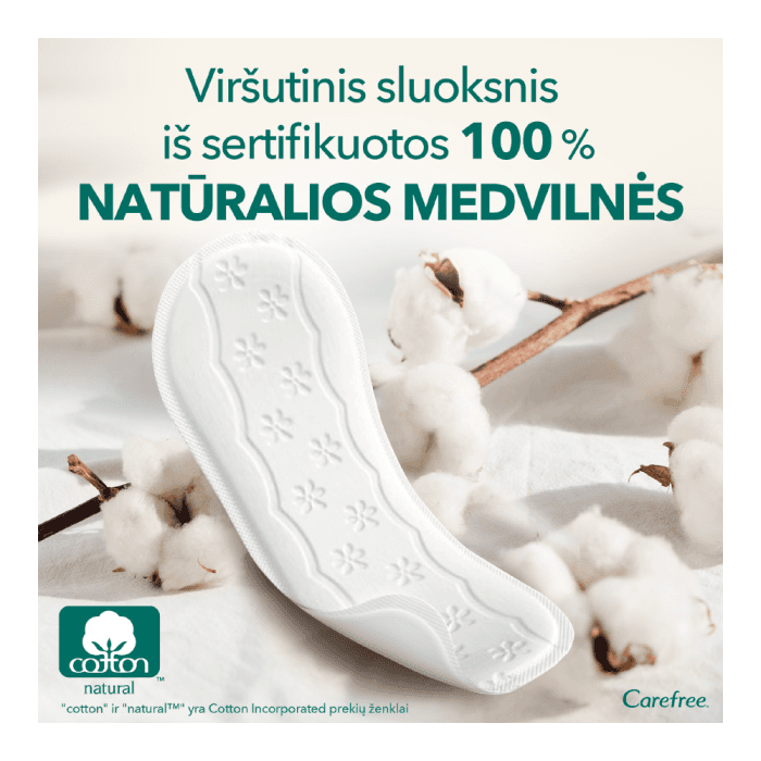 CAREFREE įklotai ORGANIC COTTON, 30 vnt.-1