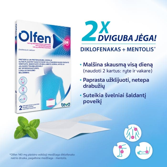 OLFEN, 140 mg, vaistinis pleistras, N2-1