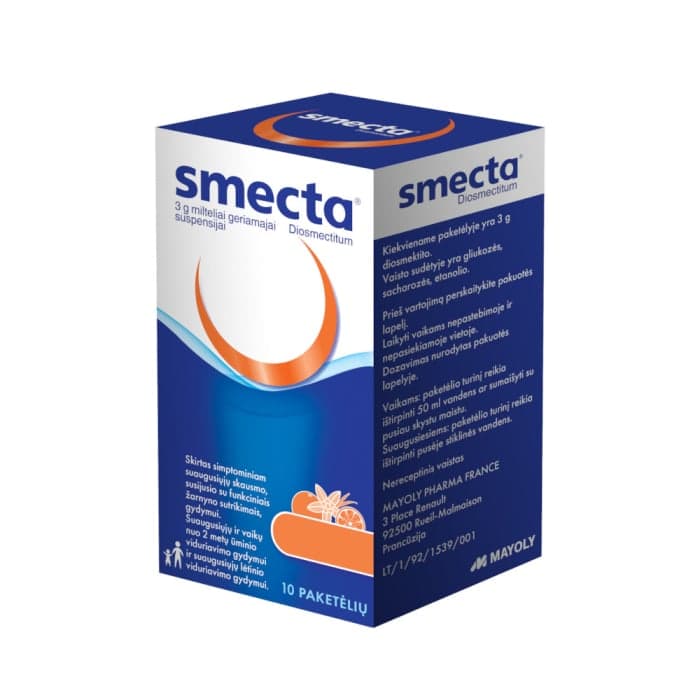 SMECTA 3 g., milteliai geriamajai suspensijai, N10