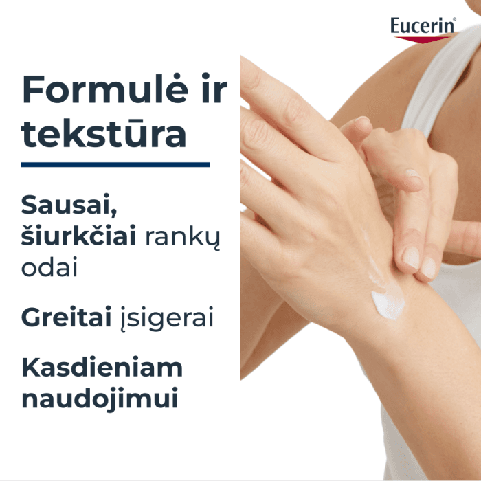 EUCERIN rankų kremas sausai odai su 5% šlapalo UREA REPAIR, 75 ml-2