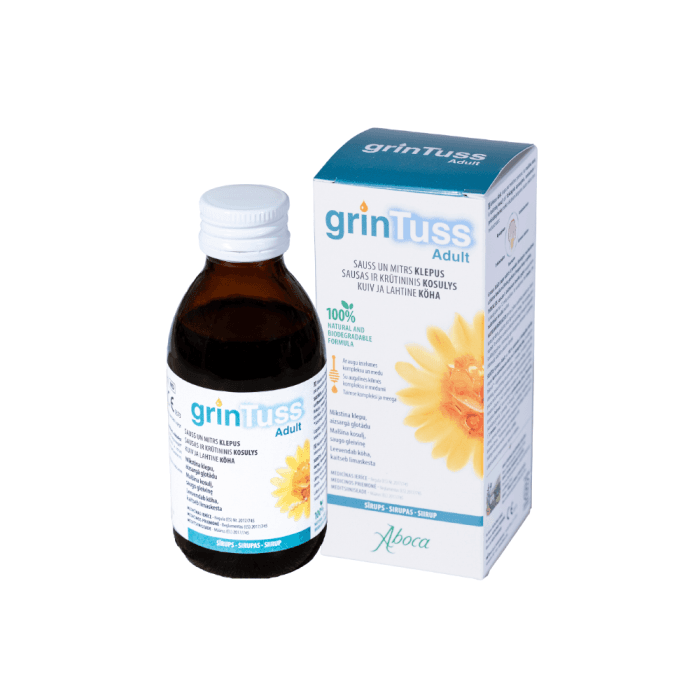 GRINTUSS sirupas ADULT, 180 g-1