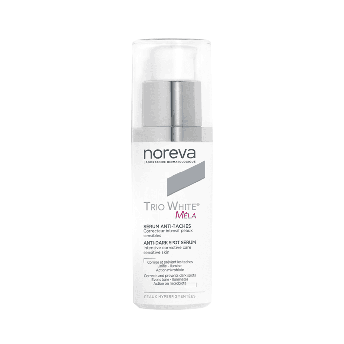 NOREVA  serumas pigmentuotai odai TRIO WHITE MÉLA, 30 ml