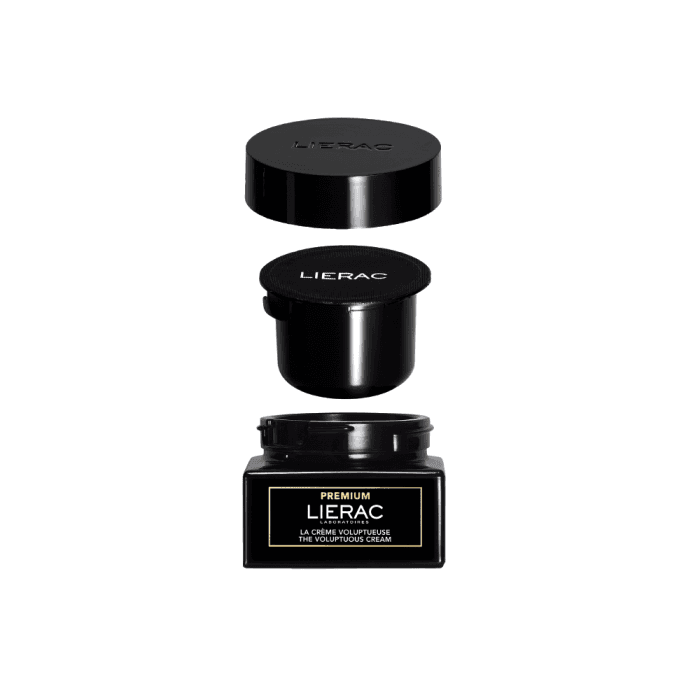 LIERAC prabangaus kremo normaliai ir sausai odai papildymo pakuotė PREMIUM, 50 ml