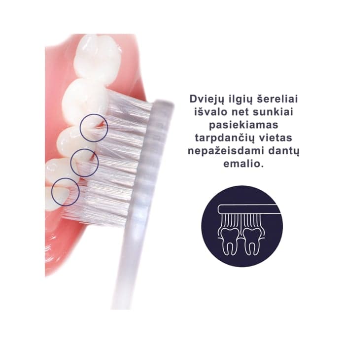 ROYAL DENTA minkštas dantų šepetėlis SILVER SOFT, 1 vnt.-2