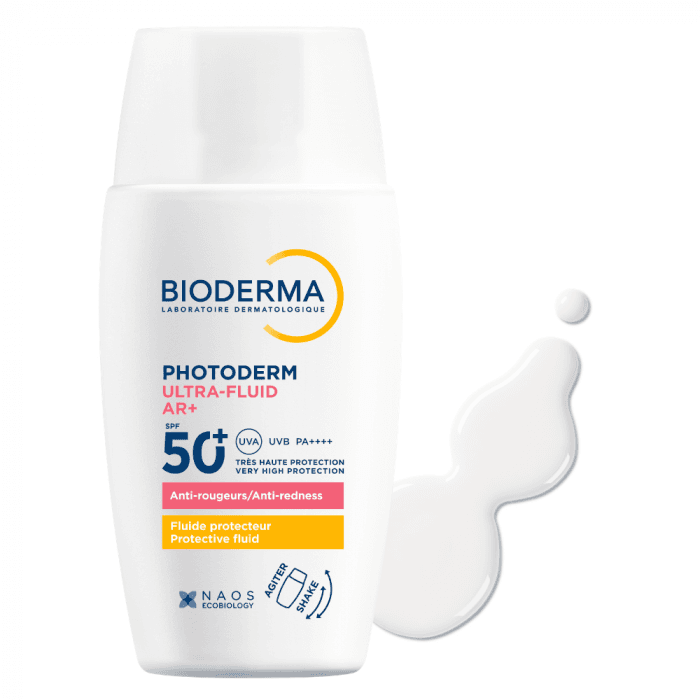 BIODERMA apsauginis fluidas nuo saulės raustančiai odai PHOTODERM ULTRA-FLUID AR+ SPF50+, 40 ml-1