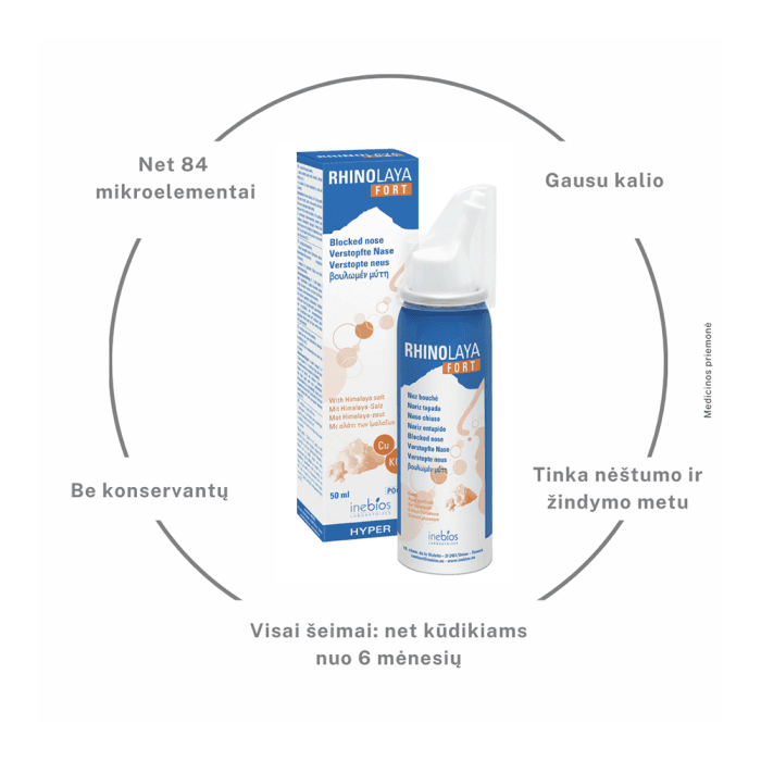 RHINOLAYA FORT INEBIOS Himalajų druskos nosies purškalas, 50 ml-2