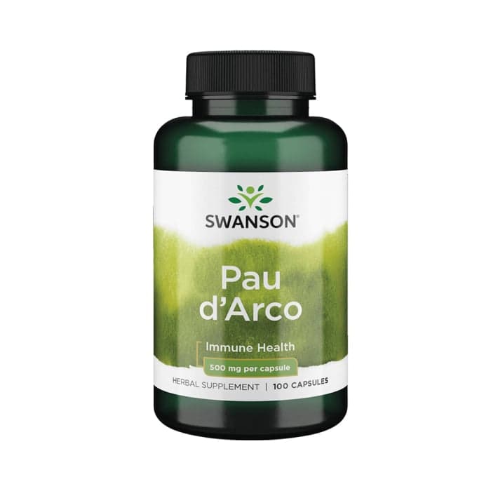 SWANSON PAU D'ARCO, 500 mg, 100 kapsulių