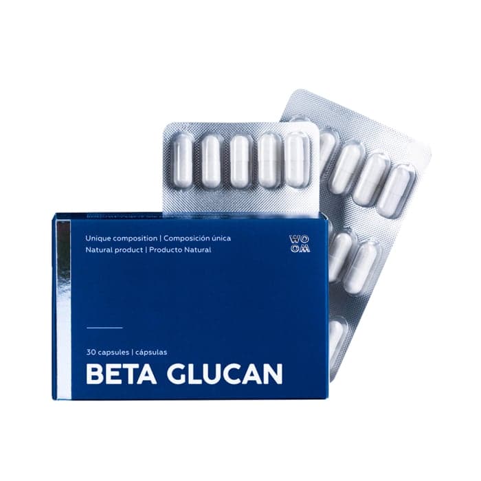 WOOM natūralus maisto papildas BETA GLUCAN, 30 kapsulių