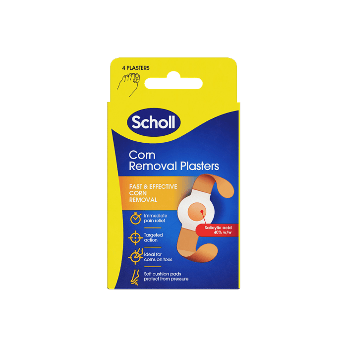 SCHOLL pleistrai nuospaudoms šalinti, 4 pleistrai