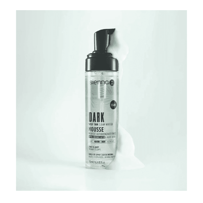 SIENNA-X skaidrios savaiminio įdegio putos su hialuronu, 190 ml-1