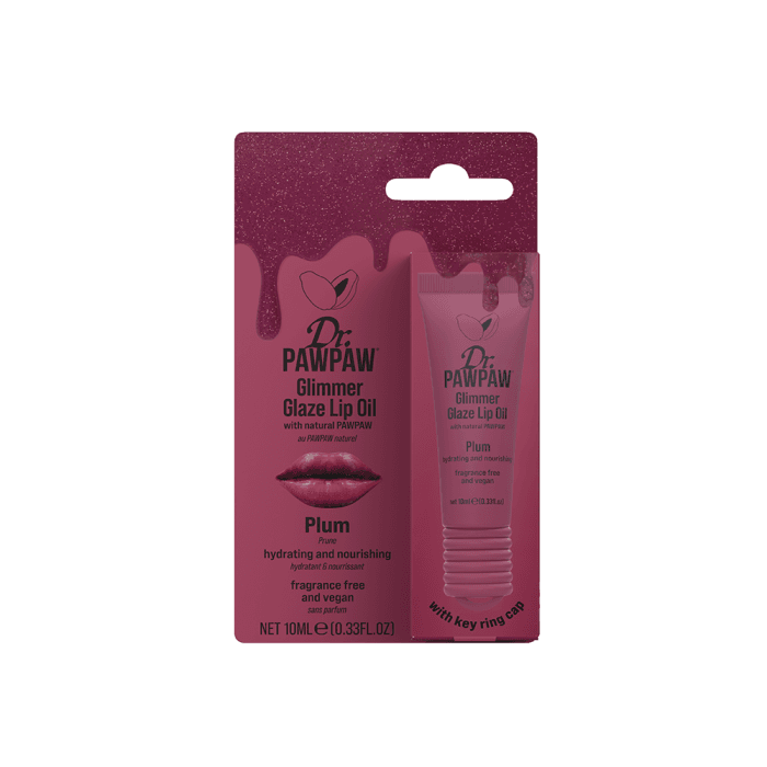 Dr. PAWPAW lūpų aliejus GLIMMER GLAZE PLUM, 10 ml