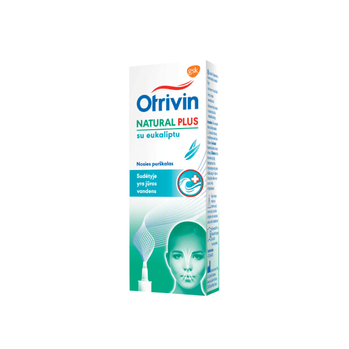 OTRIVIN nosies purškalas su eukaliptu NATURAL PLUS, nuo 6 m., 20 ml-2