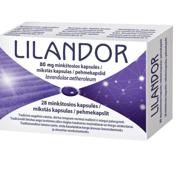 LILANDOR 80 mg, minkštosios kapsulės, minkštosios kapsulės, N28