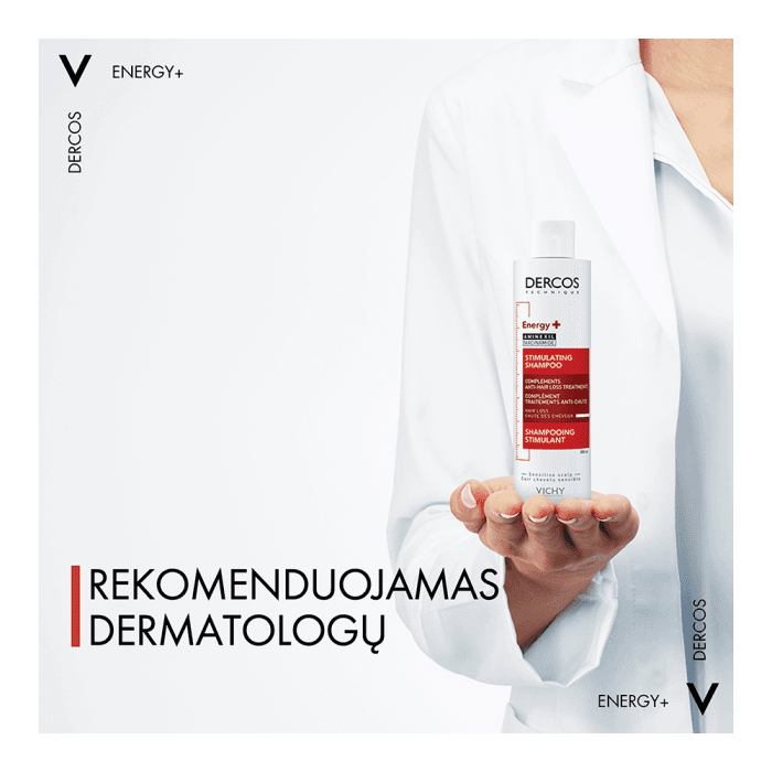 VICHY  šampūnas slenkantiems plaukams DERCOS ENERGISING, 400 ml-2