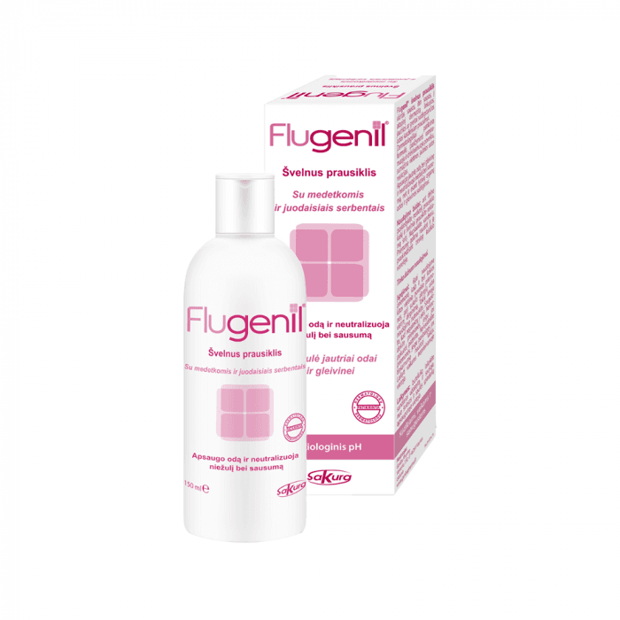 FLUGENIL, švelnus prausiklis, 150 ml