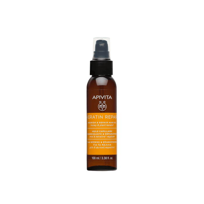 APIVITA, plaukų aliejus KERATIN REPAIR, 100 ml