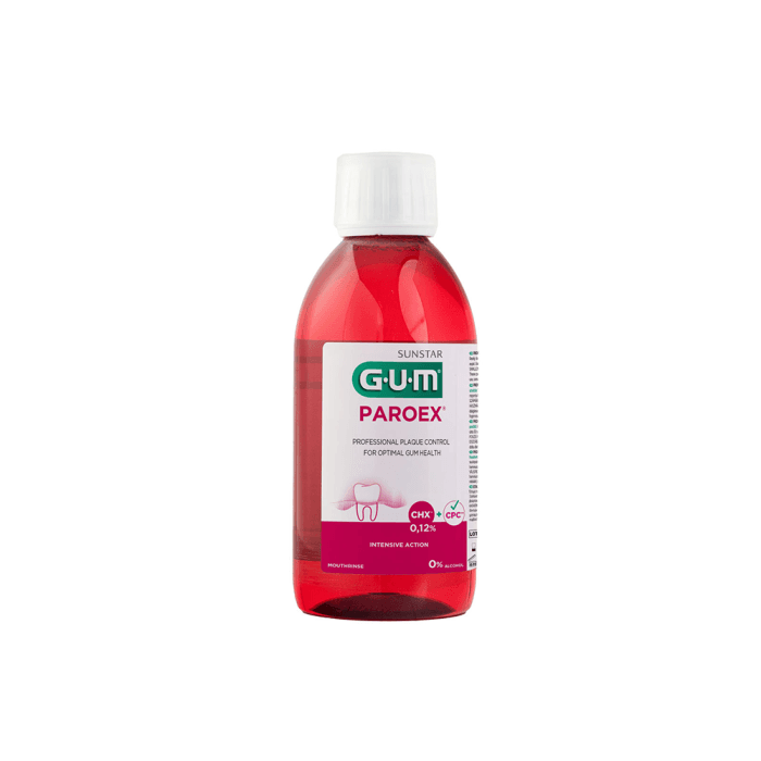 SUNSTAR GUM skaliklis 0,12 proc. chlorhexidine PAROEX + CPC, 300 ml-1