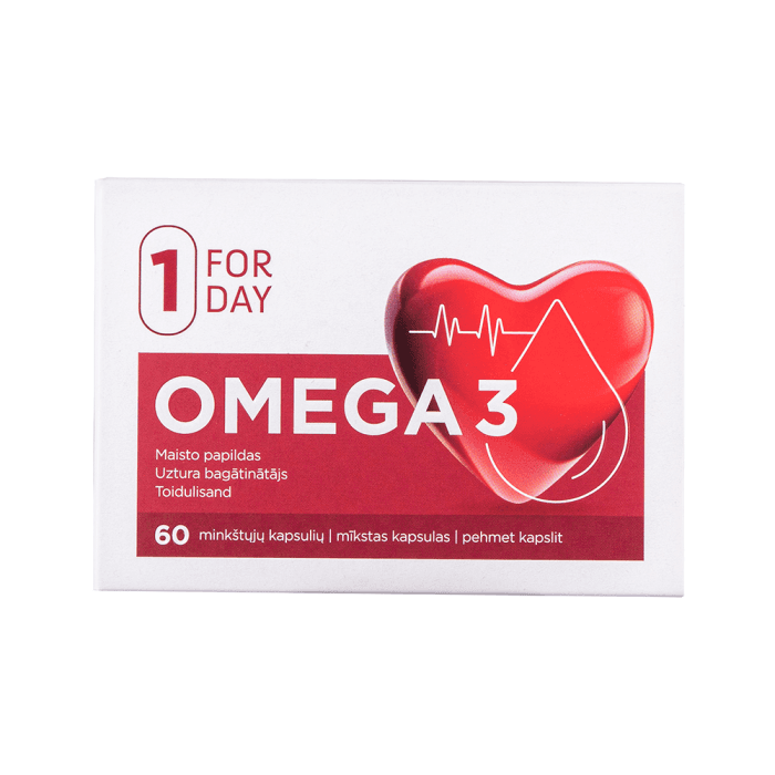 FORDAY OMEGA 3, 60 minkštų kapsulių-1
