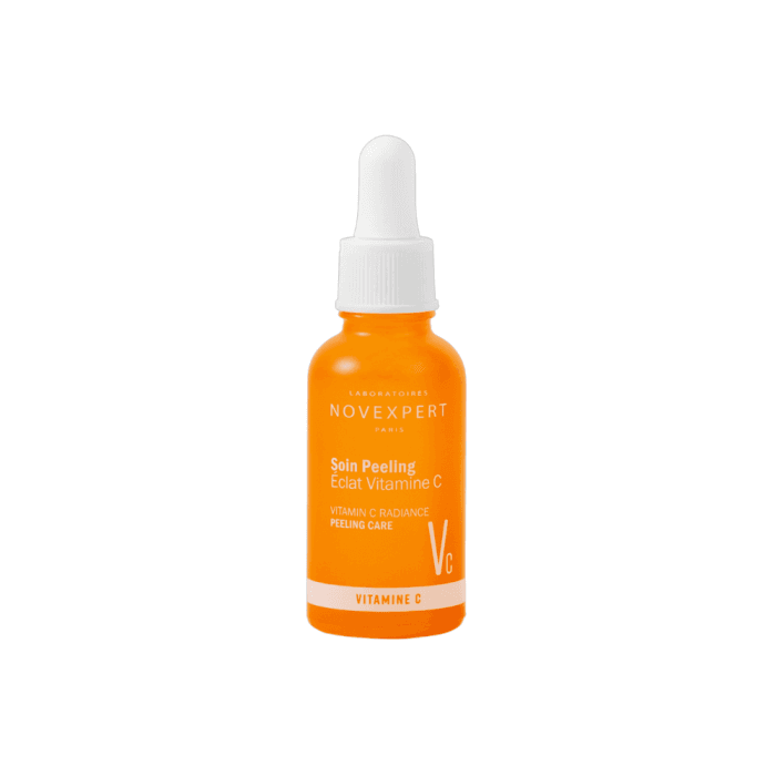 NOVEXPERT šveičiamasis naktinis serumas su vitaminu C, PHA ir AHA rūgštimis, 30 ml