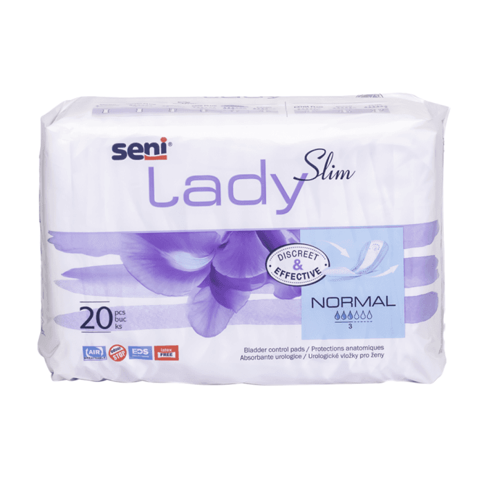 SENI LADY įklotai nelaikantiems šlapimo SLIM NORMAL, 20 vnt.