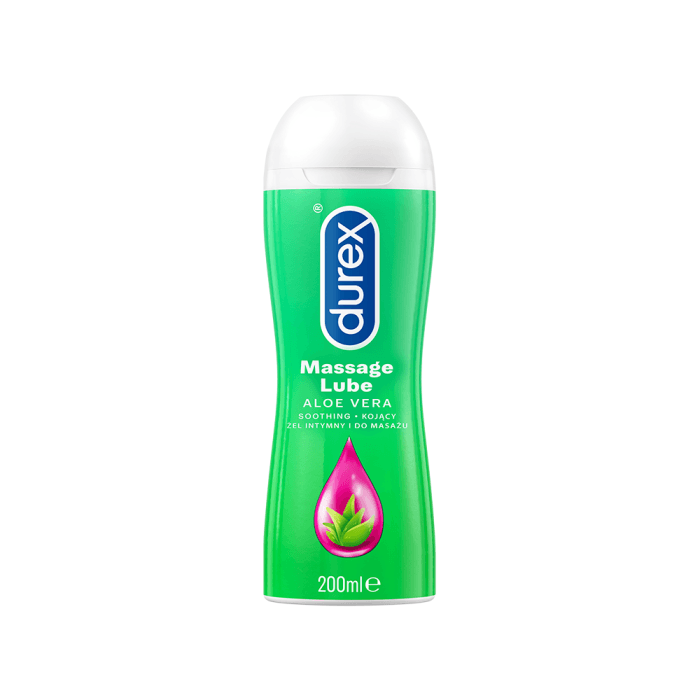 DUREX gelis intymiam komfortui ir masažui ALOE VERA, 200 ml