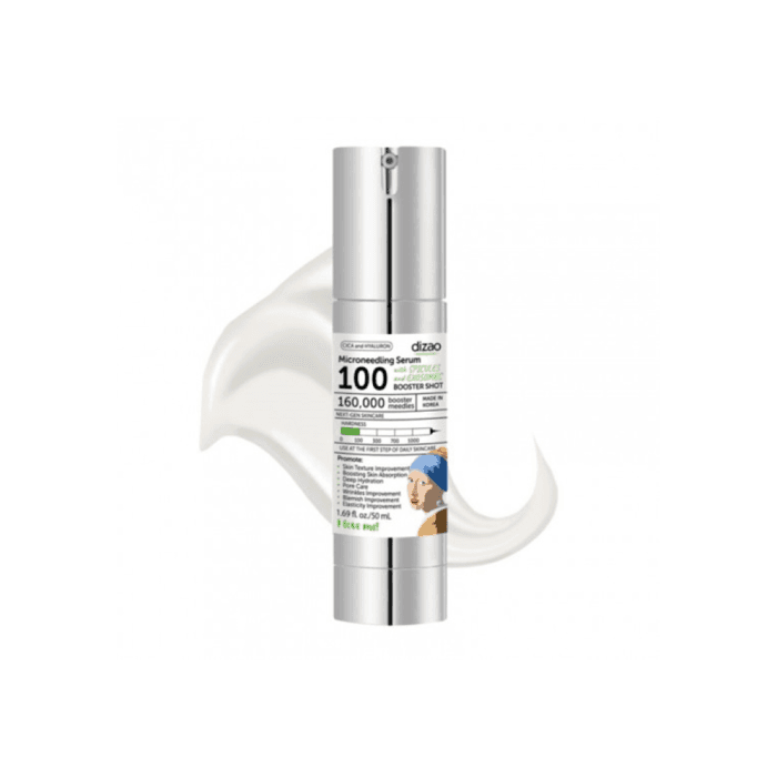 DIZAO Cica ir Hialuronas mikro adatelių serumas, MASTERPIECES, Spicules and Exosomes Booster Shot 100, 50 ml-1
