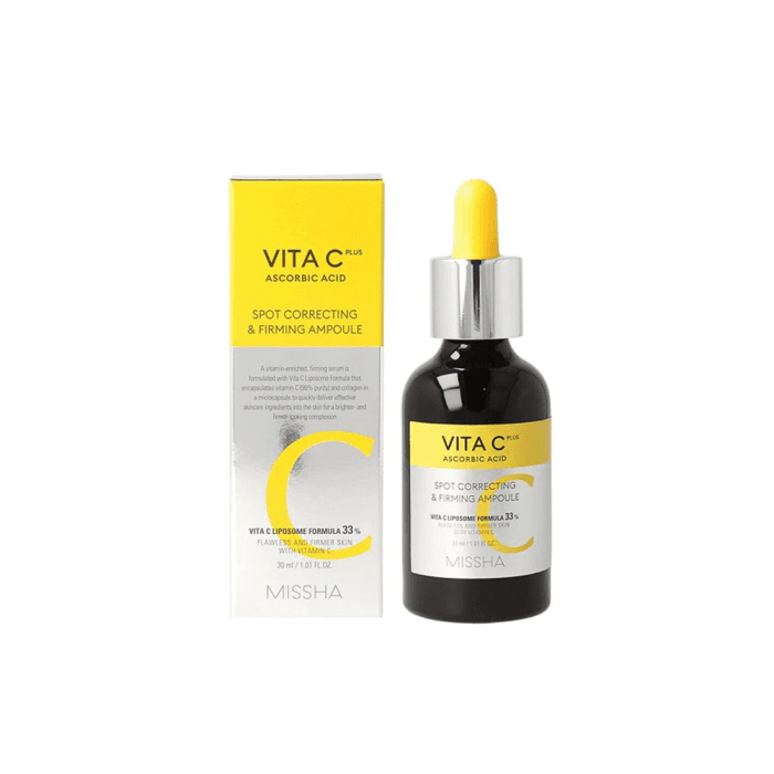MISSHA intensyviai skaistinantis serumas Vita C Plus Spot Correcting & Firming Ampule, 30 ml