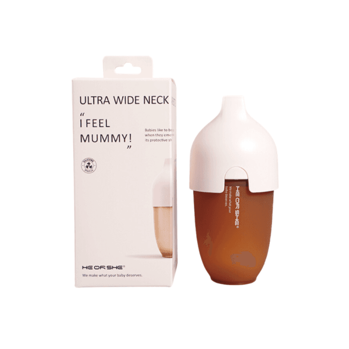 HEORSHE buteliukas ULTRA WIDE NECK, 240 ml, nuo 6 mėn., rožinė spalva, 1 vnt.-2