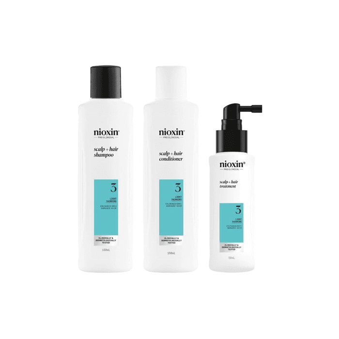 NIOXIN PRO CLINICAL plaukų priežiūros priemonių rinkinys SYSTEM 3 KIT, 350 ml