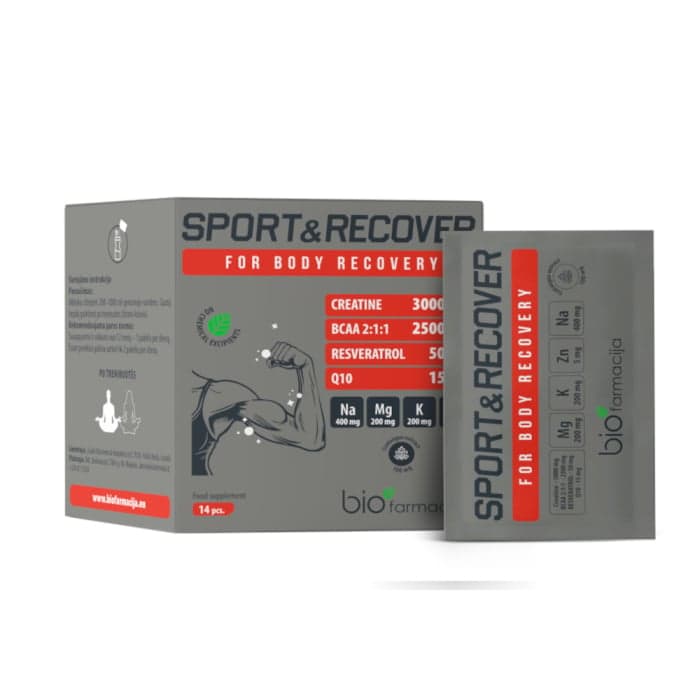 BIOFAR,ACIJA, SPORT&RECOVER, 14 pakelių