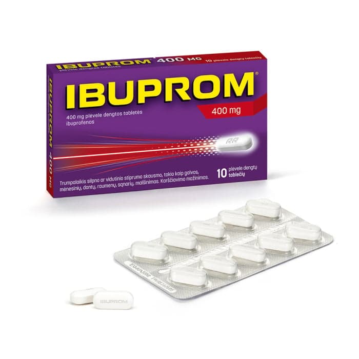 IBUPROM, 400mg, plėvele dengtos tabletės, N10-1