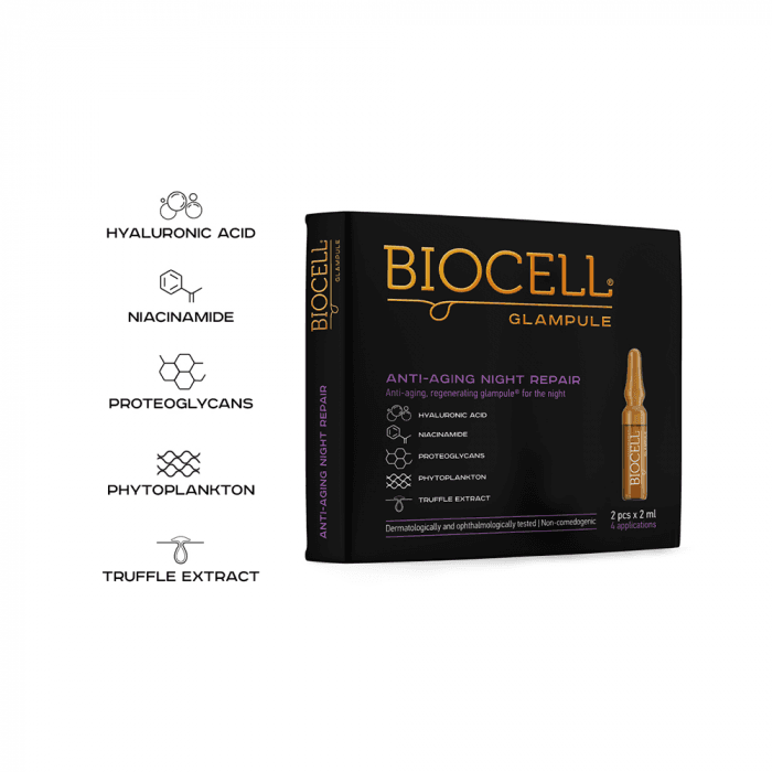 BIOCELL® glampule ANTI-AGING NIGHT REPAIR, 2 Ampulės-1
