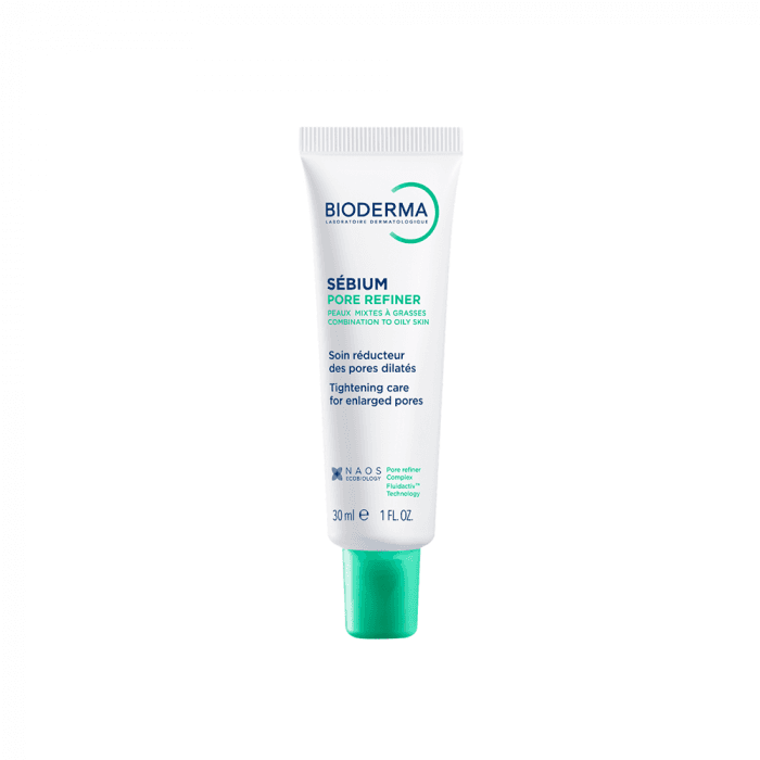 BIODERMA poras sutraukiantis koreguojamasis kremas riebiai ir mišriai odai SÉBIUM PORE REFINER, 30 ml