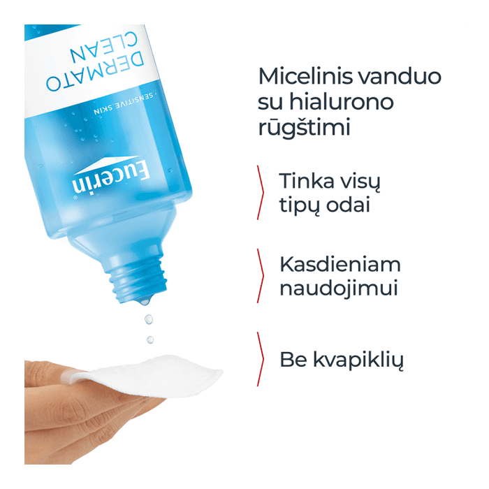 EUCERIN micelinis vanduo DERMATOCLEAN 3 in 1, 400 ml-2