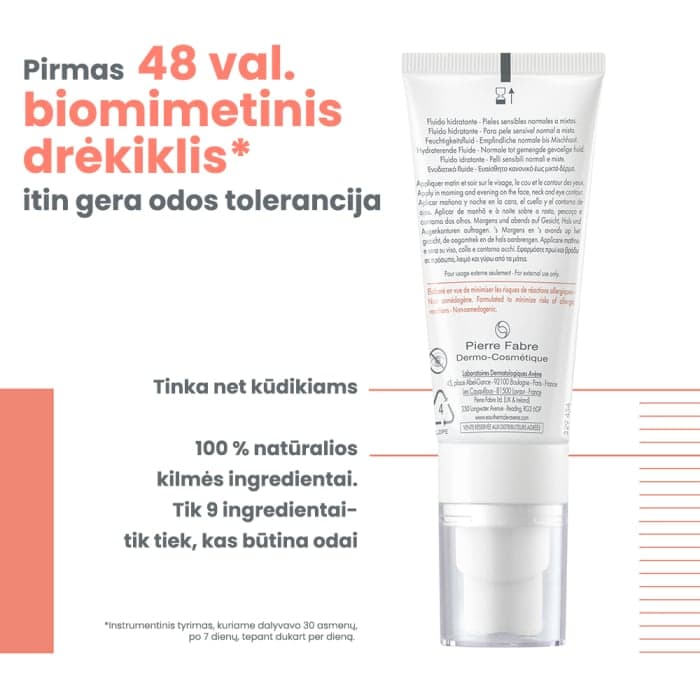 EAU THERMALE AVÈNE drėkinamasis veido fluidas TOLERANCE HYDRA-10, 40 ml-2