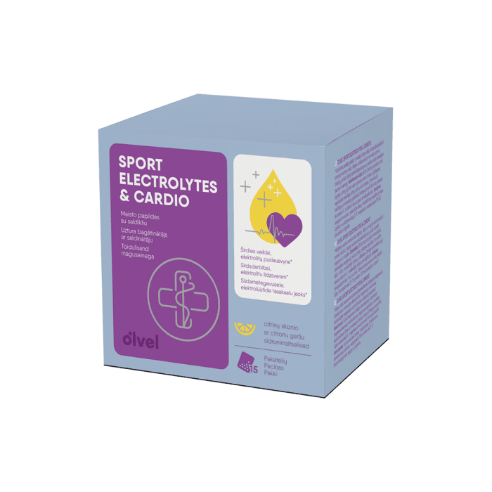 OLVEL, Sport Electrolytes & Cardio, 15 pakelių-1