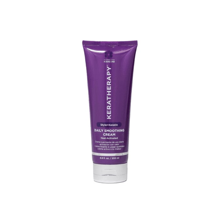 KERATHERAPY glotninantis plaukų priežiūros kremas Keratin Infused Daily Smoothing, 200 ml