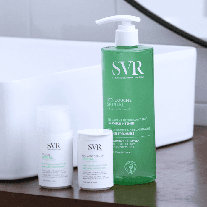 SVR antiperspirantas su probiotikais jautriai odai SPIRIAL ROLL-ON, 50 ml-1