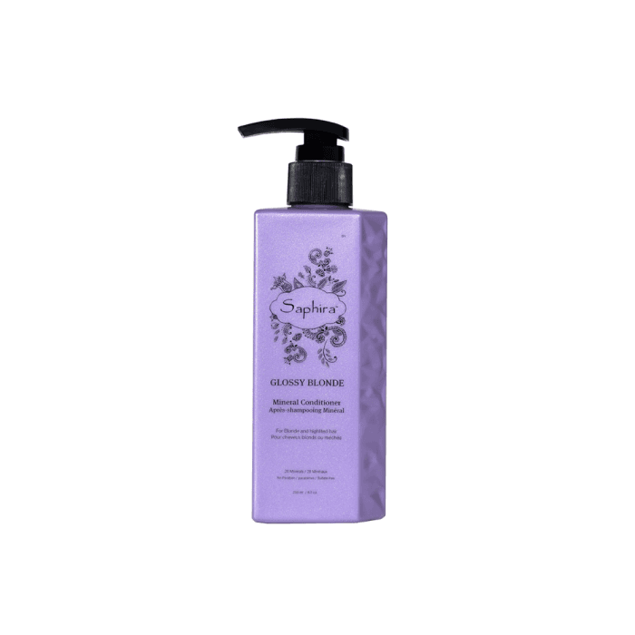 SAPHIRA kondicionierius šviesiems plaukams GLOSSY BLONDE, 250 ml