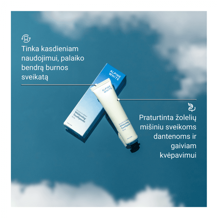 ALPINE WHITE, Sensitivity Relief Balinanti dantų pasta jautrioms dantenoms, 75ml, 75 ml-2