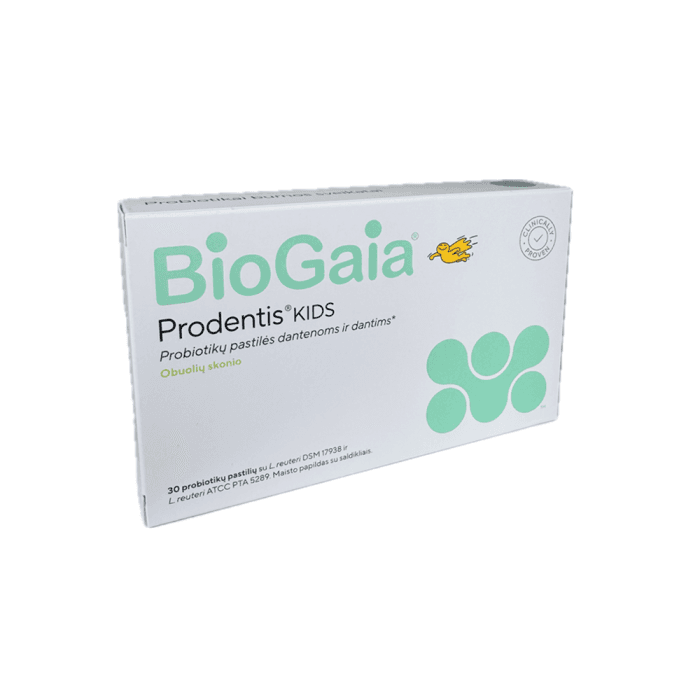 BIOGAIA Prodentis kids, 30 čiulpiamųjų tablečių