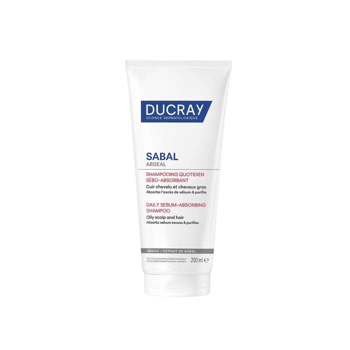 DUCRAY kasdienis šampūnas riebiai galvos odai SABAL ARGEAL, 200 ml