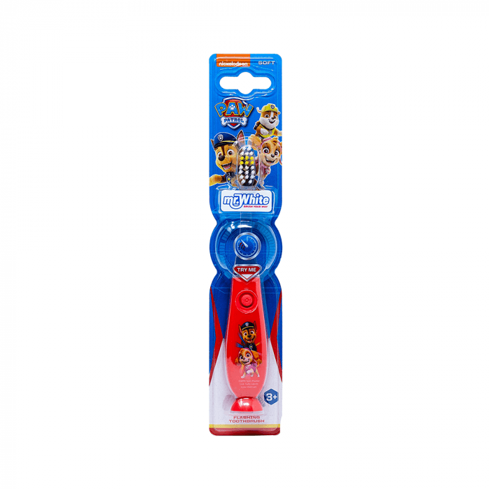 Mr. White PAW PATROL žybsintis dantų šepetėlis vaikams nuo 3 m., 1 vnt.